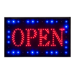 U-39A1 LED open sign with border animation