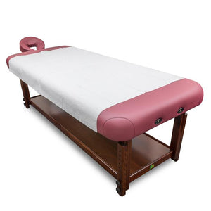 X-03 Disposable Drape Sheets on massage table