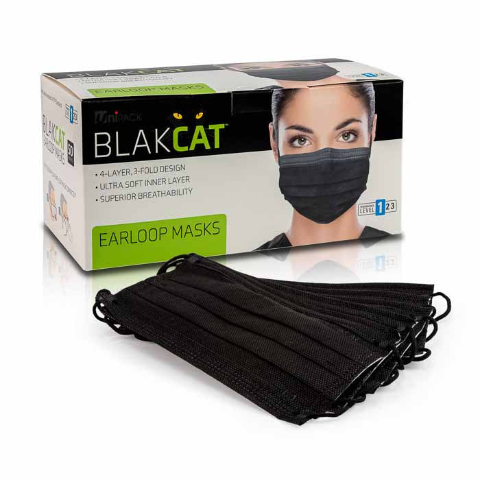 BlakCat 4-Layer Disposable Face Mask ASTM Level 1