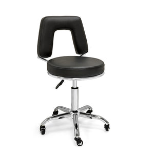 Ultra-Durable Pneumatic Swivel Stool with Squared Backrest