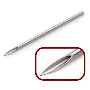 Stainless Steel Straight Piercing Needles - 2"